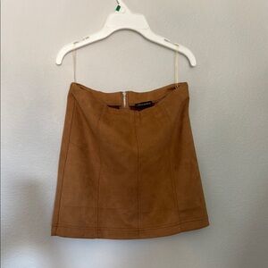 Shinestar Brown Mini Skirt Casual Workwear